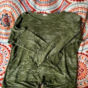 Army green shirt